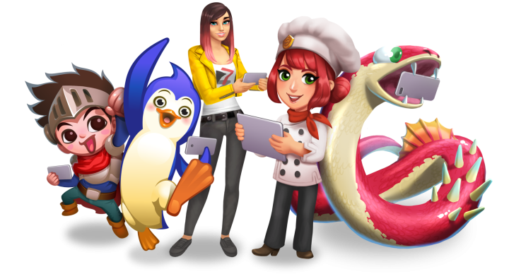 5 Characters Community Section Image